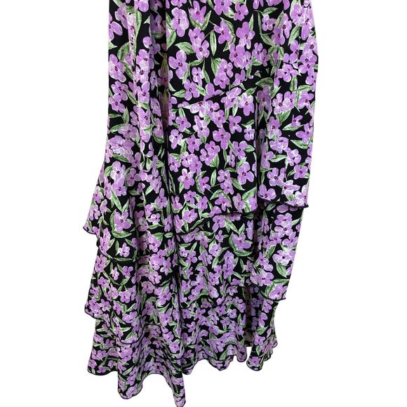 PRETTYGARDEN Summer Floral One Shoulder Maxi SunDress Ruffle Boho Beach Wedding - Picture 3 of 6